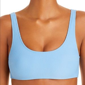 NWT - Frankies bikinis Conner ribbed bikini top M